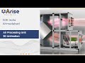 Air processing unit working 3d animation