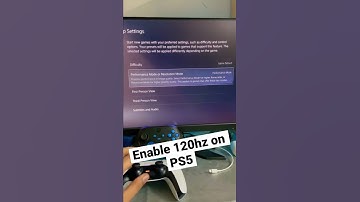 Enable 120hz on Playstation 5 #shorts #ps5
