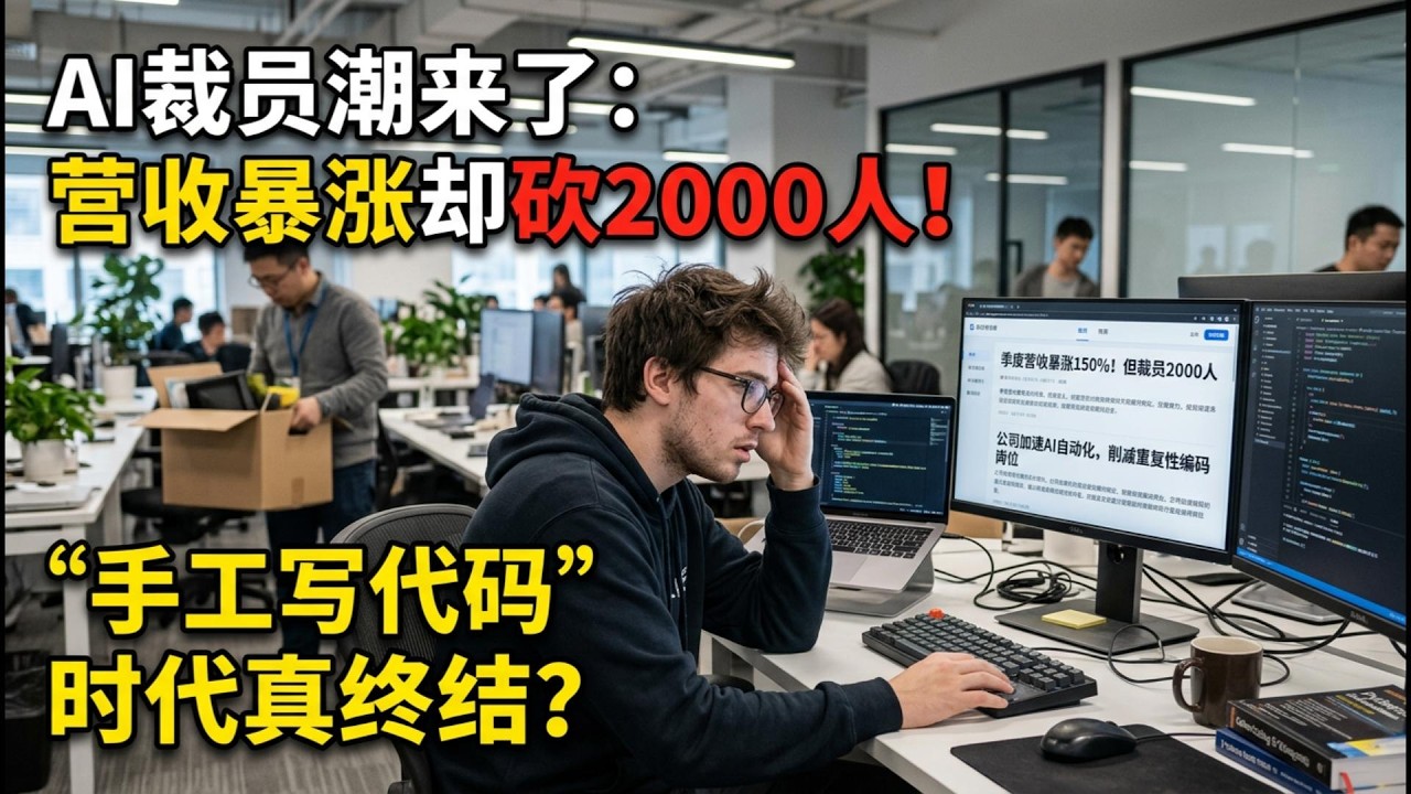 【Boss说澳洲】AI裁员潮来了：营收暴涨却砍2000人！“手工写代码”时代真终结？