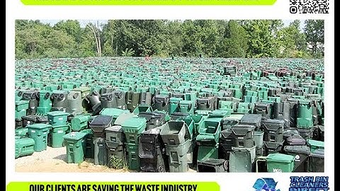 TRASH BIN CLEANERS HAVE REACHED THE NEXT LEVEL, FASTEST CLEANING SPEEDS & WASTEWATER RECYCLING.