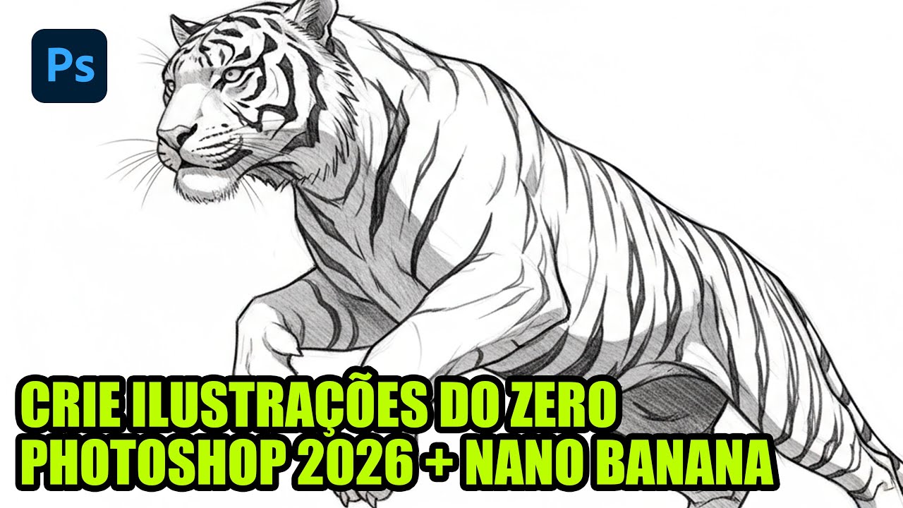 Como Criar Desenhos Incríveis com Nano Banana no Photoshop 2026 (Passo ...