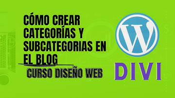 CÓMO CREAR CATEGORÍAS y subcategorias en el Blog con WORDPRESS