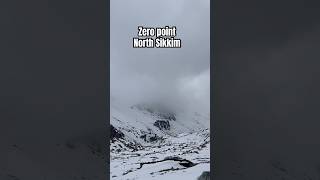 Zero point weather 😱 #shortsfeed #travel #mountains #northsikkim #nature #sikkim #youtubeshorts