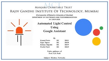 Automated Light Control using Google Assistant | Adafruit io | IFTTT |