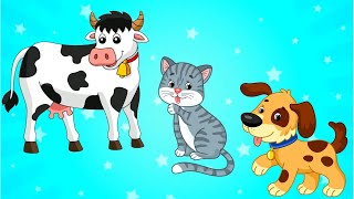 Домашние Животные Учим Животных Как Говорят Животные Для Детей Развивающие Мультики