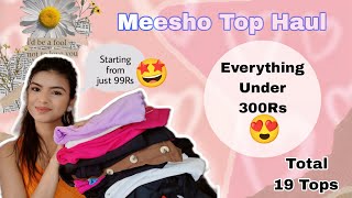 Meesho Summer Top TryonHaul starting from 99Rs, Everything under 300Rs | Shyamly Bandil #zouk