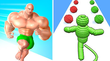 Muscle Rush 🆚 Rope Man Run🌻🧿🌺🌈Max Levels Walkthrough Android IOS Update Gameplay ET120