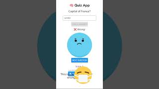 Children quiz app made using native script framework