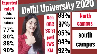 Expected cutoff of Delhi University 2020|Arts|commerce|science|Admission.