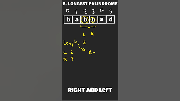 How to Solve LeetCode 5 - Longest Palindrome