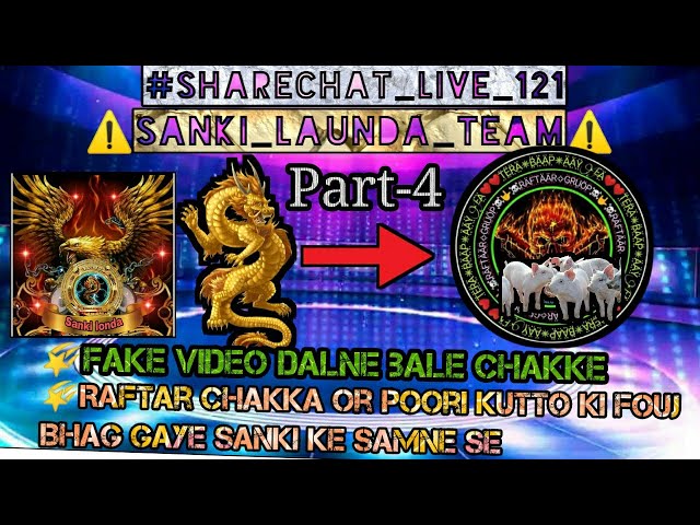 #Official_Sanki_Londa_Live121_#Sharechat_#Khataranak121||Raftar ki ma chud gai|| ||Sanki Vs Raftar|| class=