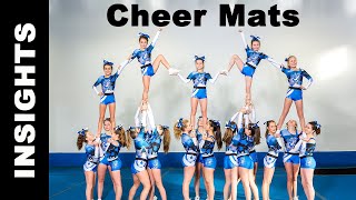 Let's discuss the things to consider when purchasing cheer mats.
Most of todays cheer mats feature polyethylene foam rolls bonded to a carpet top. 
The Flexi feature allows for easy roll up as the mats are quite thick and long. Carpet topped cheer mats can be connected together using 4 inch wide hook and loop connector strips.
Competition cheer floors generally consist of 7-9 rolls which are each 42 feet long and are great for stunting and tumbling. These cheer mats rolls should be stored on end.
5x10 foot cheer mats are designed for home users. 
Vacuum or steam clean these mats as needed.
Vinyl covered folding gym mats can be used for some stunting practice.
Shop for cheer mats now: https://www.greatmats.com/cheerleading-mats.php
#cheermats