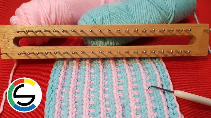 How To Loom Knit a Blanket Or Afghan In a Cable Knit Pattern 