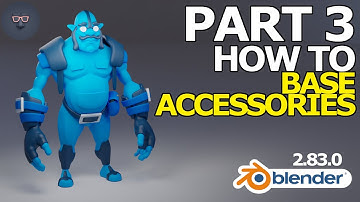 Blender 2.8 Character Modeling - Part 3 of 8: How to Make Base Accessories