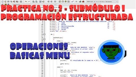 Operaciones basicas DEV C++ menu de opciones / Programacion Estructurada