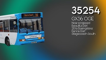 No longer with Stagecoach | 35254 GX56 OGE | Dennis Dart Plaxton Pointer Stagecoach South