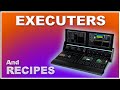 Building the playback section with recipes on grandma3