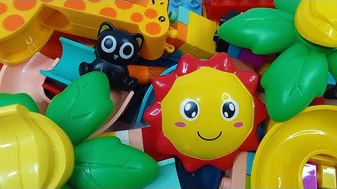 Satisfying building blocks marble run ☆ Build a marble track with lego duplo