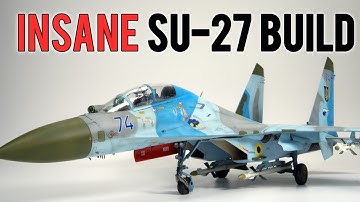 I built a highly detailed SU-27... and it turned out AMAZING (1/48 scale model)