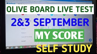 OLIVEBOARD test live 2 & 3 SEPT /  Very Hard  My Marks /  oliveboard ssccgl2023 / cgl ssc_cgl