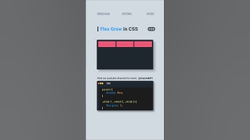 📏 Master CSS Flexbox: How to Use flex-grow for Responsive Layouts | MZCode01 #css #coding #shorts