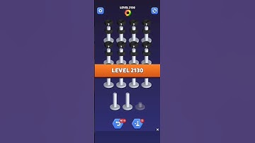 Nut Sort Level 2130 - Color Puzzle Game by Kiwi Fun #games #puzzle #NutSort #NutSortSolution