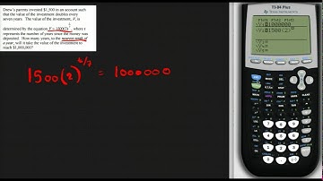 Solving Equations by Graphing with the TI Calculator   Exponential Example