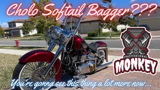 HarleyDavidson Cholo Softail Bagger? How will hard bags look on a  Cholo Heritage Softail