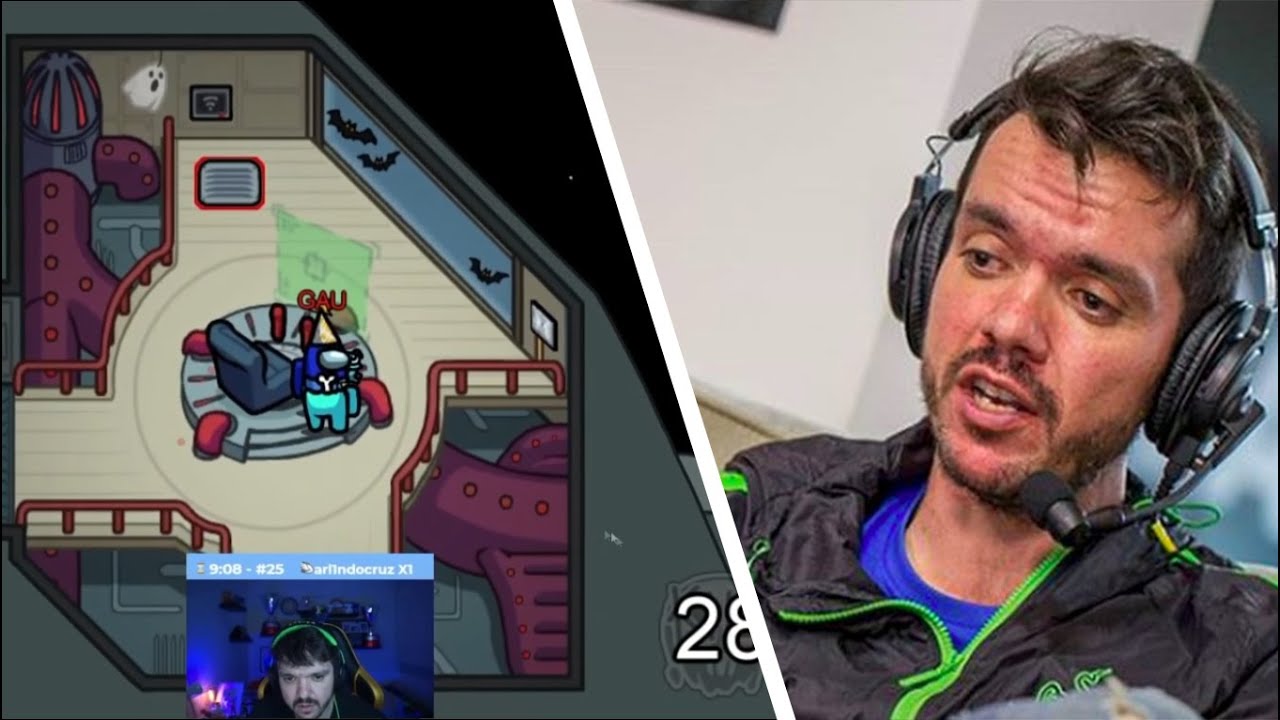 MELHORES MOMENTOS DE GAULES NO AMONG US!