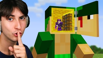 I Built a Secret Base INSIDE My Friend