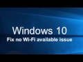 How to Fix WiFi not working in windows 10/8/7 |Tutorial|FIXED