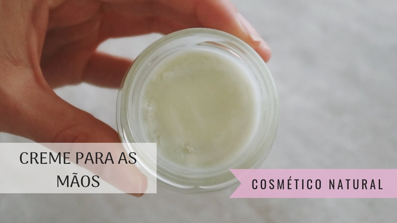 COMO FAZER CREME PARA AS MÃOS -  Hidratante e natural