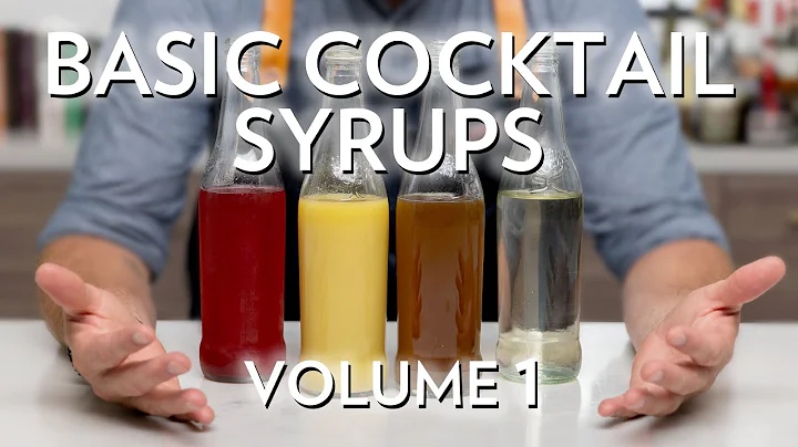 How to make Cocktail Syrups: Simple, Ginger, Honey...