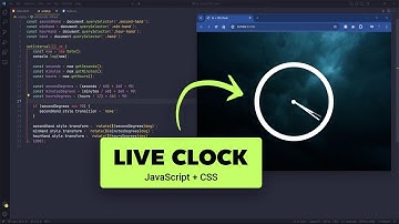 Build a live clock using HTML, CSS and JavaScript