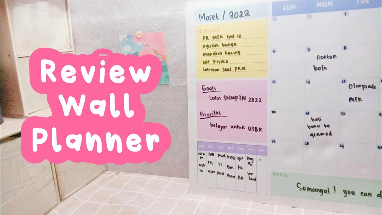 Review Wall Planner