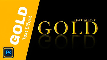 Gold text Effect in Photoshop|Photoshop tutorial|