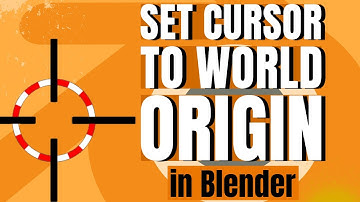 How to Move the 3D Cursor to the Origin in Blender