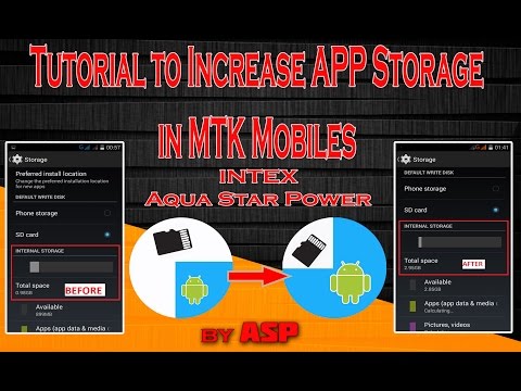 How To Increase APP Storage Or Re-partition Internal Storage In Aqua Star Power (MTK Device))