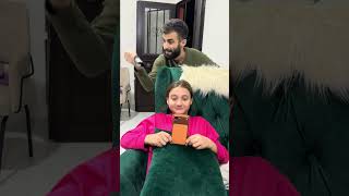 شو صار 😱😱 مقلب حلق شعري بي ماشا 😱