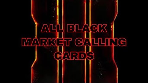 BO3 ALL CALLING CARD SETS COMPLETED