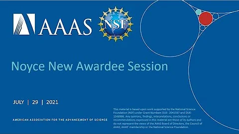 2021 Noyce New and Recent Awardee Session