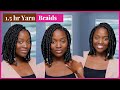 DIY YARN BRAIDS on NATURAL HAIR for Beginners | Easiest Protective style| ItsAbeeyola