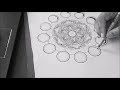 Drawing Mechanical Mandala/ Black and white video/ Timelapse video