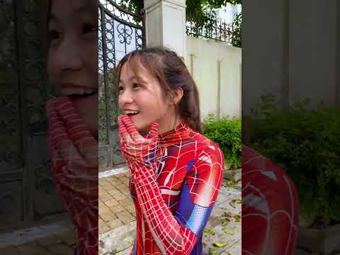Spidergirl pregnant with Spiderman But he betrayed his love for Red Spidergirl #shorts #spiderman