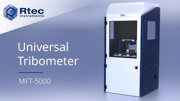 MFT-5000 Universal Tribometer - Modular Tribology -  Rtec Instruments