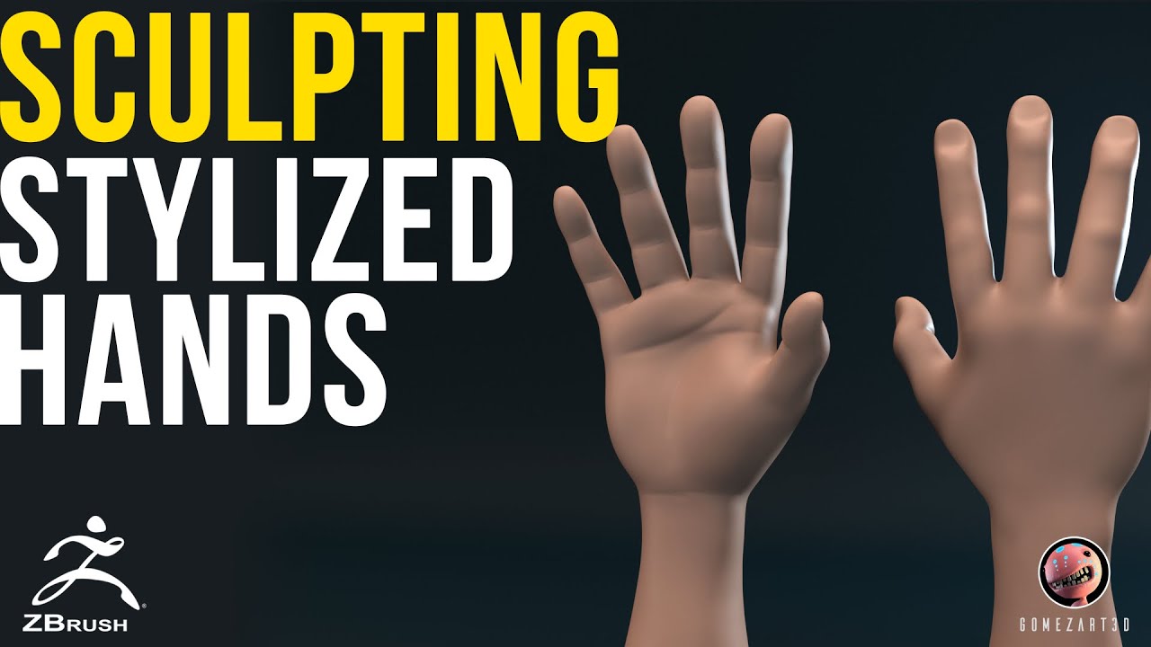 stylized hand zbrush