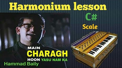 Main charagh hoon Yesu naam ka sung by Hammad baily Harmonium lesson by ishban victor