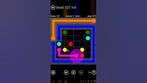 Flow Free - 8 x 8 Mania Level 107
