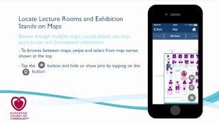 Congress Mobile App Tutorial - 06 - Locate Lecture rooms and Exhibition stands on Maps screenshot 4