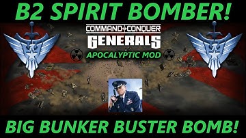 SUPER STEALTH BOMBER! Command & Conquer TM Generals Zero Hour 2023 Apocalyptic mod.